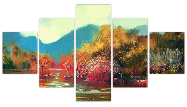 Obraz - Barvy podzimu (125x70 cm)