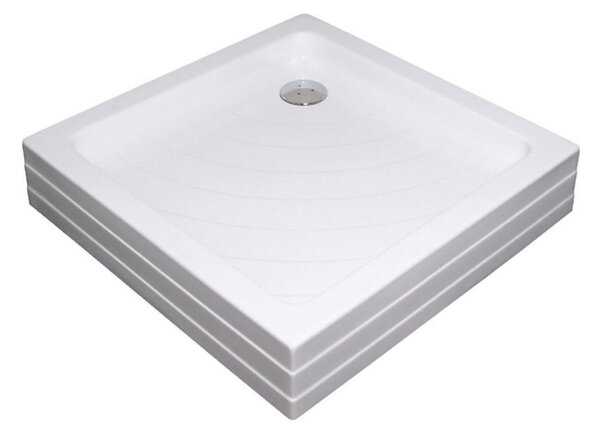 Ravak A007701120 - Sprchová vanička čtvercová ANGELA 90x90 cm bílá
