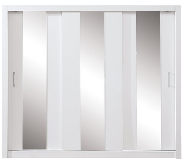 Šatní skříň DUCA DC1 - 250 cm - bílá lux