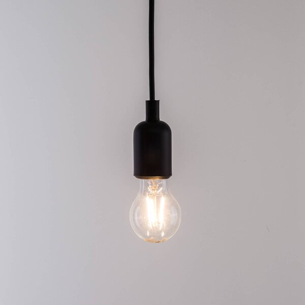 SELETTI LED závěsné světlo Maman černá 14 zdrojů čirá, stmívatelný, Černá, Obývací pokoj / jídelna, Plast, Moderní