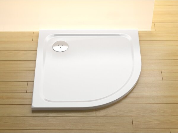 Ravak XA247701010 - Sprchová vanička čtvrtkruhová ELIPSO 90x90 cm bílá