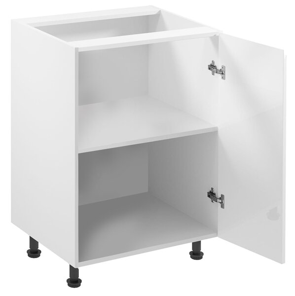 Kuchyňská linka ASPEN b | 180 cm + 340 cm | zásuvky METALBOX | SOKL v CENĚ | bílá lesk
