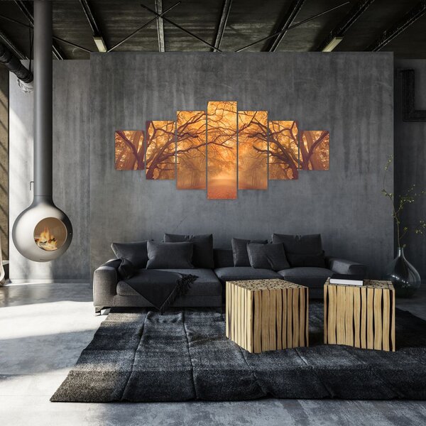 Obraz cesty v podzimní krajině (210x100 cm)