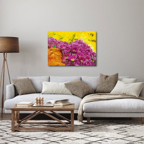 Obraz růžové květiny (70x50 cm)