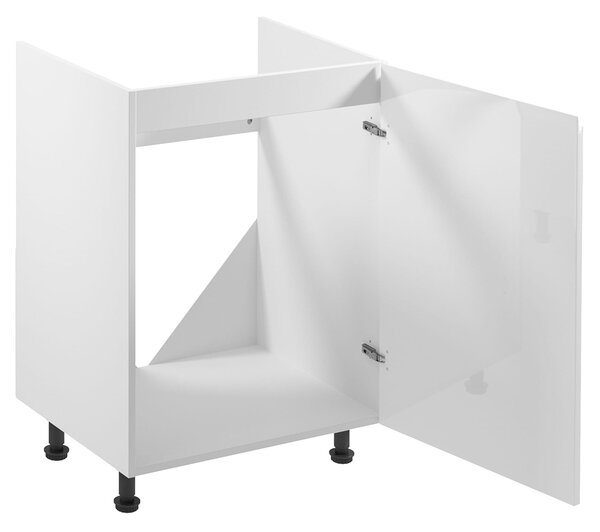 Kuchyňská linka ASPEN b | 180 cm + 340 cm | zásuvky METALBOX | SOKL v CENĚ | bílá lesk