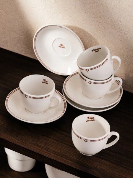 Sada šálků PATISERIE s podšálky 007063 100 ml (4 ks)