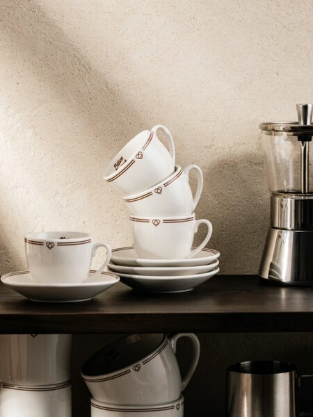 Sada šálků PATISERIE s podšálky 007070 250 ml (4 ks)
