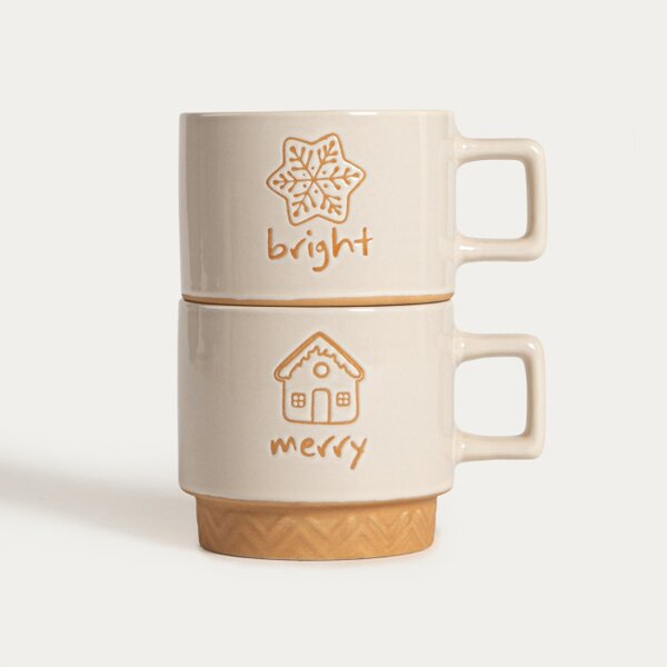 Sada hrníčků ARCOS krémový 009500 (2 ks)