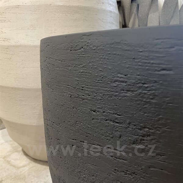 Luca Lifestyle Květináč Terreno Elena, Luca Lifestyle, průměr 50 cm, výška 31 cm, barva earth