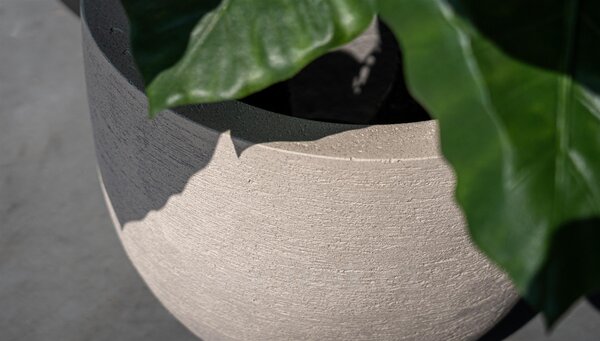Luca Lifestyle Květináč Terreno New Egg Pot, Luca Lifestyle, průměr 55 cm, výška 46 cm, barva sand