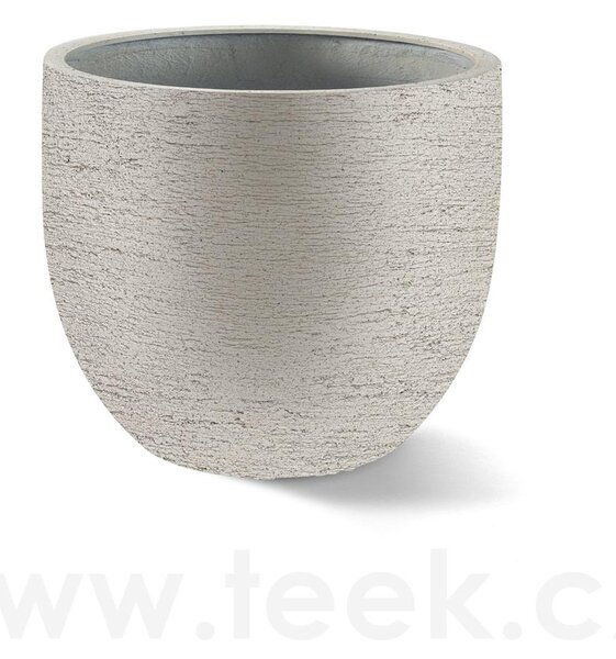 Luca Lifestyle Květináč Terreno New Egg Pot, Luca Lifestyle, průměr 55 cm, výška 46 cm, barva sand