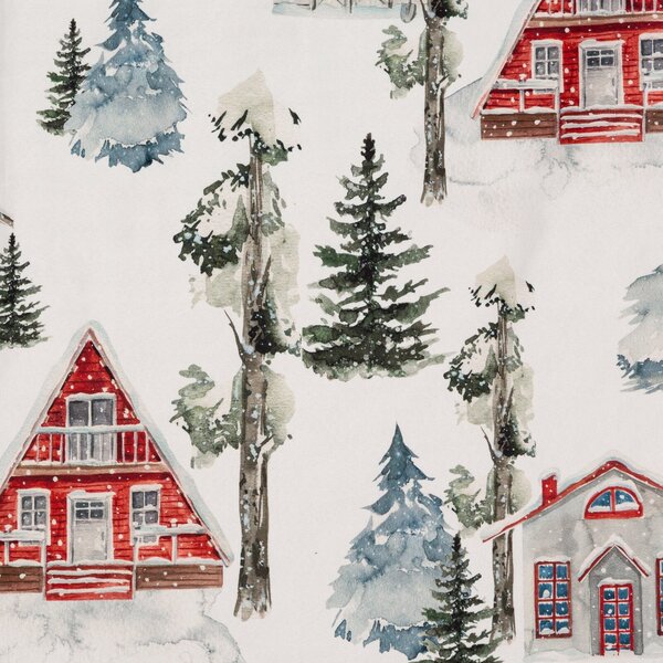 VÁNOČNÍ POVLEČENÍ Z MIKROVLÁKNA HOPE 160X200 CM, 2 KS 70X80 CM VZOROVANÉ