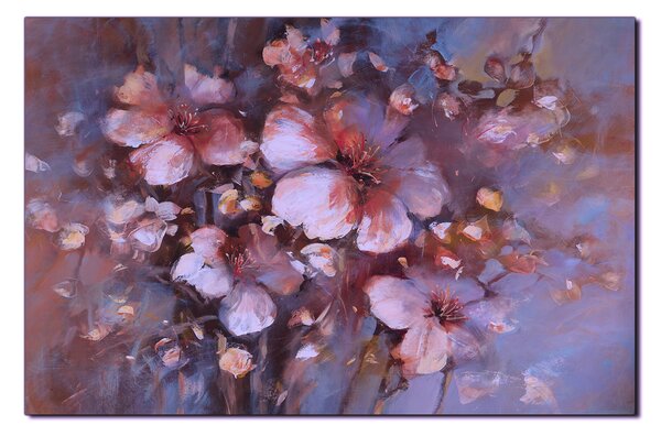 Obraz na plátně - Květ mandlí, reprodukce ruční malby 1273FA (90x60 cm )