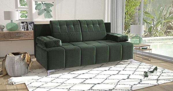 Pohovka SINUS 3FBA | 202 cm | rozkládací + úložný prostor | VÝBĚR TKANIN