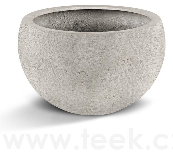 Luca Lifestyle Květináč Terreno Elena, Luca Lifestyle, průměr 50 cm, výška 31 cm, barva sand