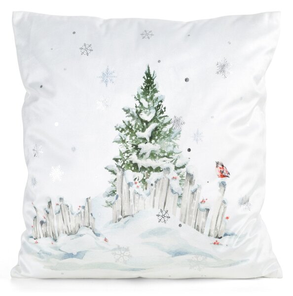 VÁNOČNÍ DEKORAČNÍ POVLAK NA POLŠTÁŘ POLAR2 45X45 CM VZOROVANÝ