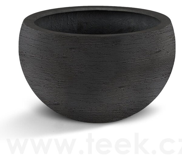 Luca Lifestyle Květináč Terreno Elena, Luca Lifestyle, průměr 50 cm, výška 31 cm, barva earth