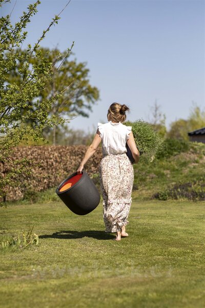 Capi Europe Květináč kulatý Smooth NL, Capi, průměr 54 cm, výška 52 cm, recyklovatelná PE směs, barva black