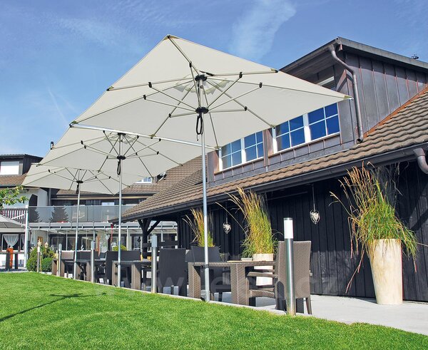 Shademaker Profesionální slunečník Libra, Shademaker, čtvercový 200x200 cm (2x2 m), potah akryl 300 g/m2, barva dle vzorníku