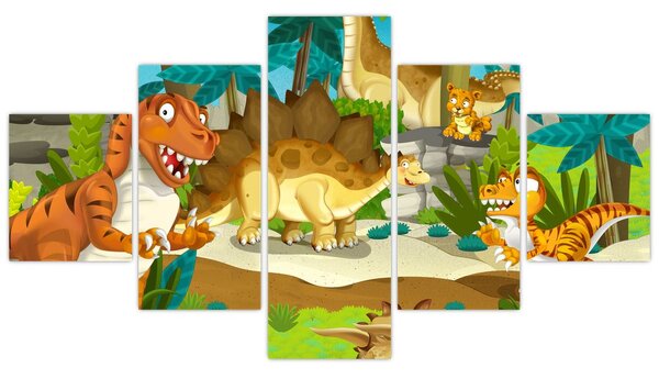 Obraz - Dinosaurie (125x70 cm)