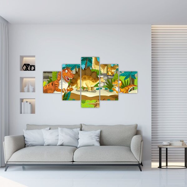 Obraz - Dinosaurie (125x70 cm)