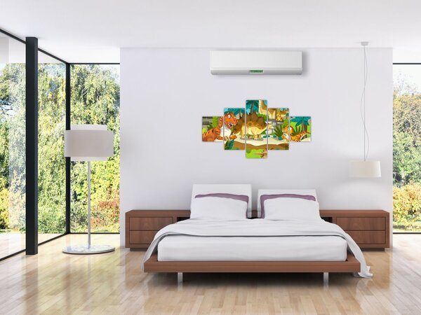 Obraz - Dinosaurie (125x70 cm)