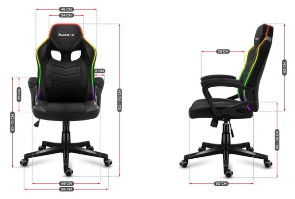 Herní židle Force - 2.5 RGB carbon mesh