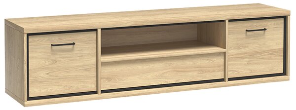 Obývací stěna MEDIOLAN | sestava D | 273,2 cm | 3 díly | natural hikora