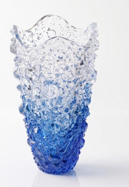 KŘIŠŤÁLOVÁ VÁZA PRESTIGE CRYSTAL NAVI BLUE 300 MM