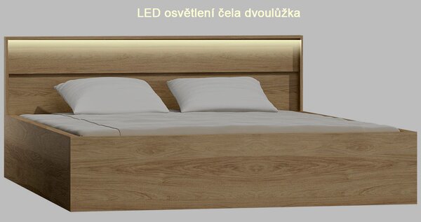 Ložnice MEDIOLAN | sestava A | 5 dílů | natural hikora