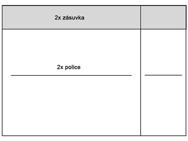 MEDIOLAN | komoda M7 se zásuvkami a policemi + KOVOVÉ NOŽIČKY | 135 cm | natural hikora