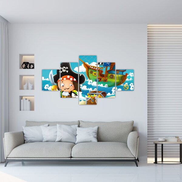 Obraz - Pirátský poklad (125x70 cm)
