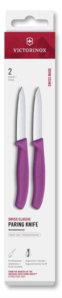 Victorinox - Sada kuchyňských nožů na zeleninu SWISS CLASSIC 8 cm 2 ks fialová