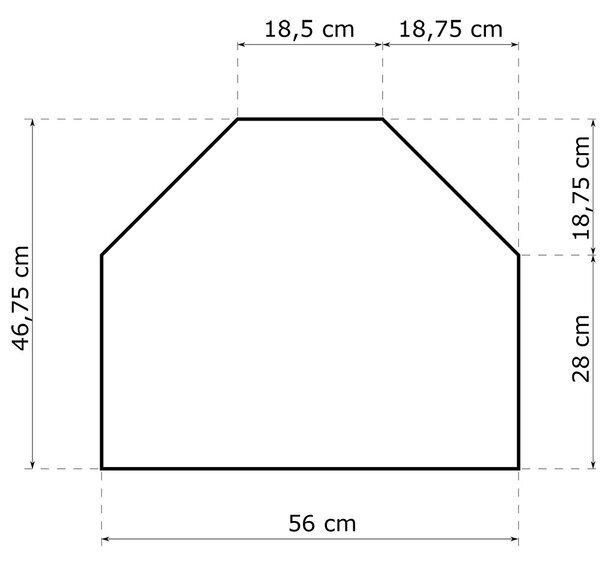 INDIANAPOLIS t | vitrína I-23 ROHOVÁ | 56 cm | UNI provedení | jasan tmavý