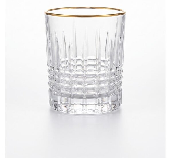 BOHEMIA PRESTIGE PERFECTO GOLD SKLENICE NA WHISKY 300 ML SADA 6 KS