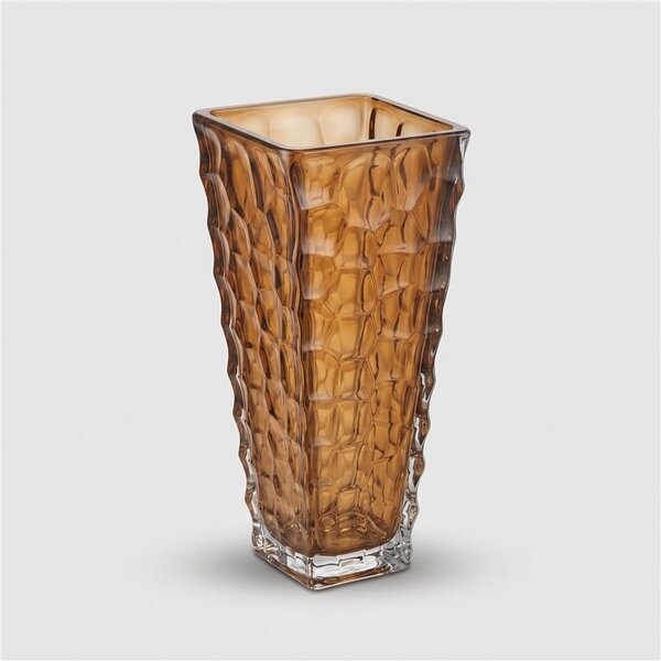 KŘIŠŤÁLOVÁ VÁZA BOHEMIA MARBLE HONEY 305 MM