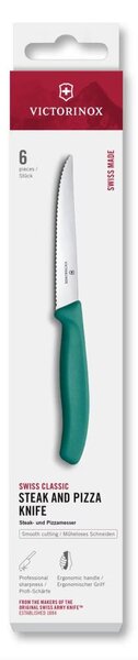 Victorinox - Sada steakových nožů SWISS CLASSIC 11 cm 6 ks tyrkysová
