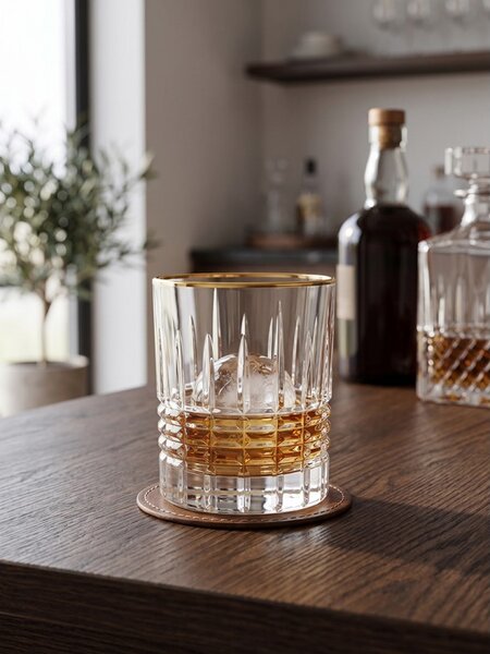 BOHEMIA PRESTIGE PERFECTO GOLD SKLENICE NA WHISKY 300 ML SADA 6 KS