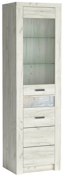Obývací stěna INDIANAPOLIS k | sestava E | 289 cm | kraft bílý