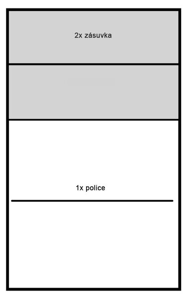 Obývací stěna INDIANAPOLIS k | sestava C | 269 cm | kraft bílý