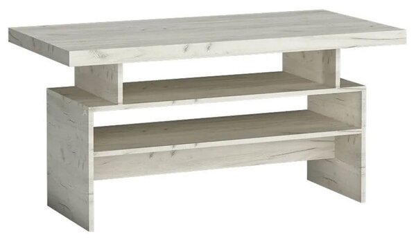 Obývací stěna INDIANAPOLIS k | sestava A | 330 cm + stolek 120x60 cm | kraft bílý