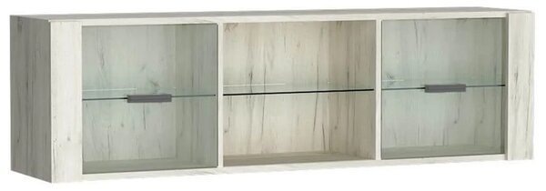 Obývací stěna INDIANAPOLIS k | sestava F | 370 cm | kraft bílý