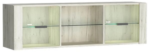 Obývací stěna INDIANAPOLIS k | sestava F | 370 cm | kraft bílý