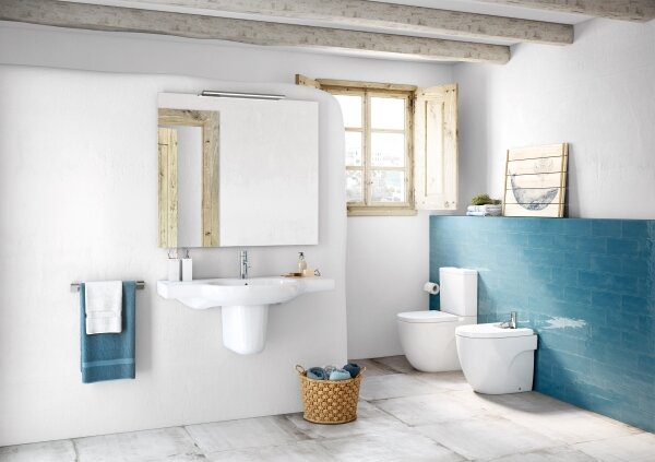 Roca A357247000 - Stojící bidet MERIDIAN keramika/bílá