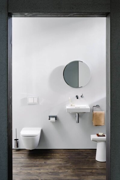LAUFEN H3840610040001 - Nástěnná WC štětka NIARA lesklý chrom