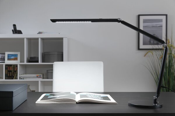 Paulmann 78912 FlexBar černá LED stolní lampa, 10,6W LED 3000-6500K, výška 67cm