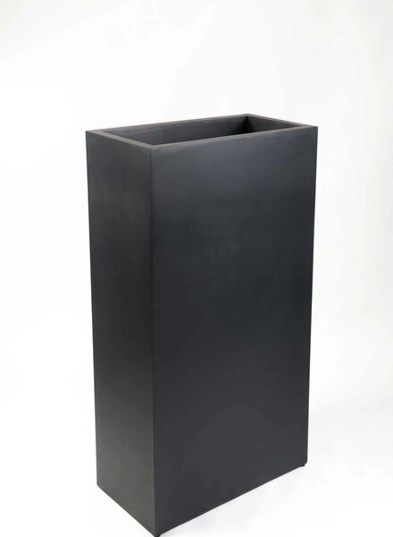 Interiérový květináč ELEMENTO, materiál MDF, výška 100 cm, černý