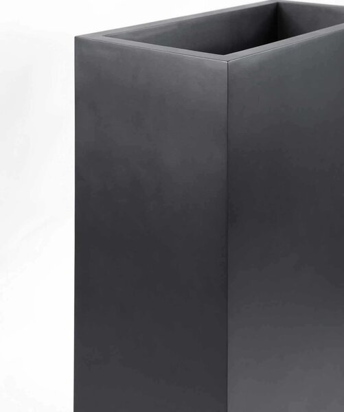Interiérový květináč ELEMENTO, materiál MDF, výška 100 cm, černý
