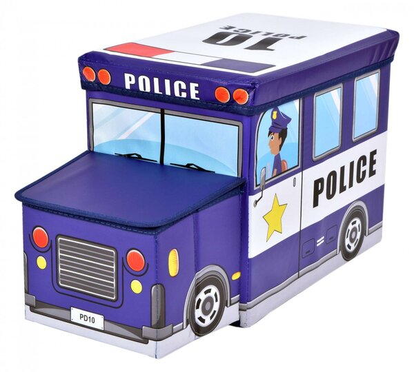 TZB Dětský skládací úložný box Bus modrý