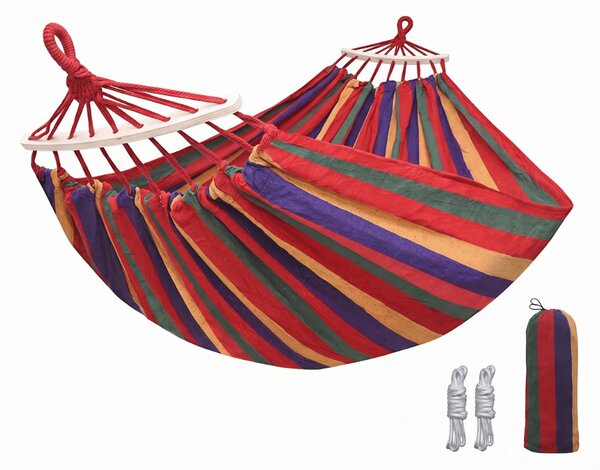 Houpací síť ZENVIO COMFORT 200x80 cm, červená + taška zdarma